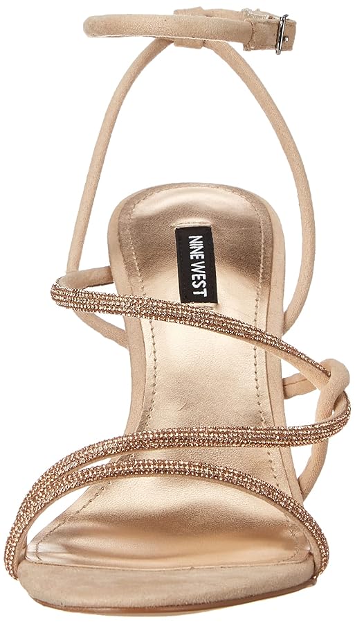 Amazon.com | Nine West Women's Blitz2 Heeled Sandal, Beige
